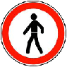 Traffic Prohibition for pedestrians